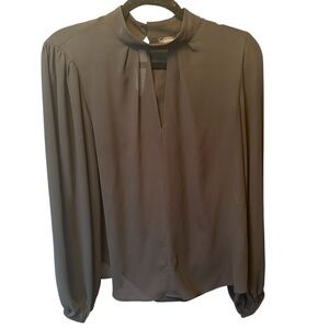 Banana Republic Women's Charcoal Black Blouse